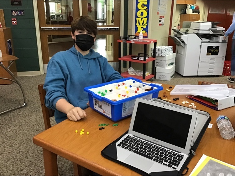 Student organizing kits.