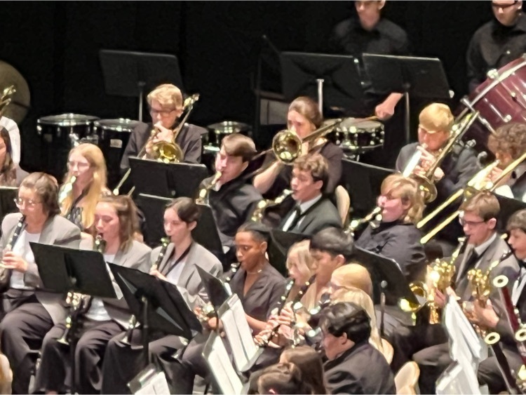 Noah Harmon performs with the OMEA District 1 High School Honors Band